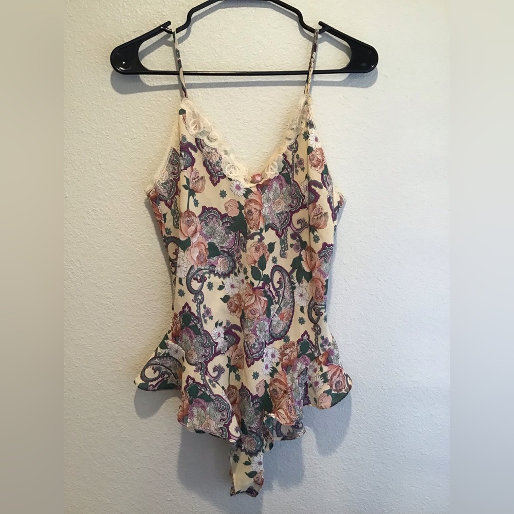 Vintage floral onesie